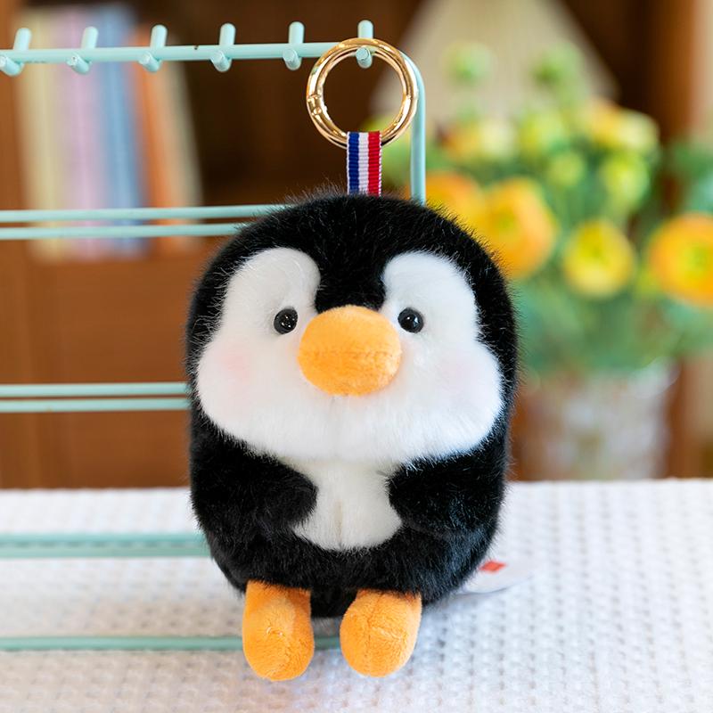 Adorable Penguin & Rabbit Plush Keychain Doll - Girls' Gift & Bag Charm