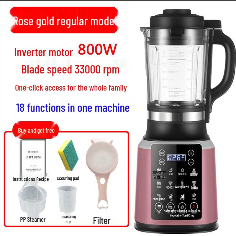 110V Multifunctional High-Speed Blender & Juicer with Automatic Heating