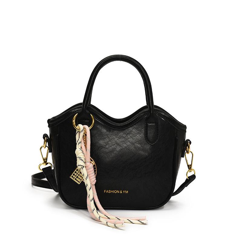 

Новая Мода Универсальная Повседневная Сумка-Мессенджер Портативная Сумка-Ведро Глянцевая Сумка на Плечо чёрный