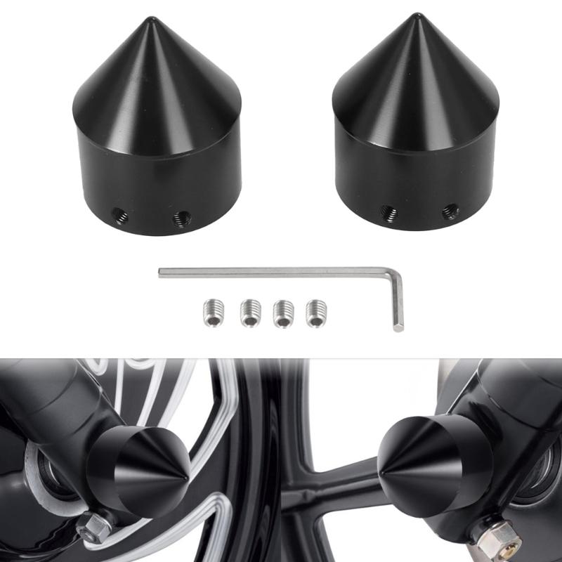 2pcs Aluminum Alloy Front Axles Cover for 883/1200 48 Front Axles Nut Cover Cap Motorbike Accessories Easy Installation