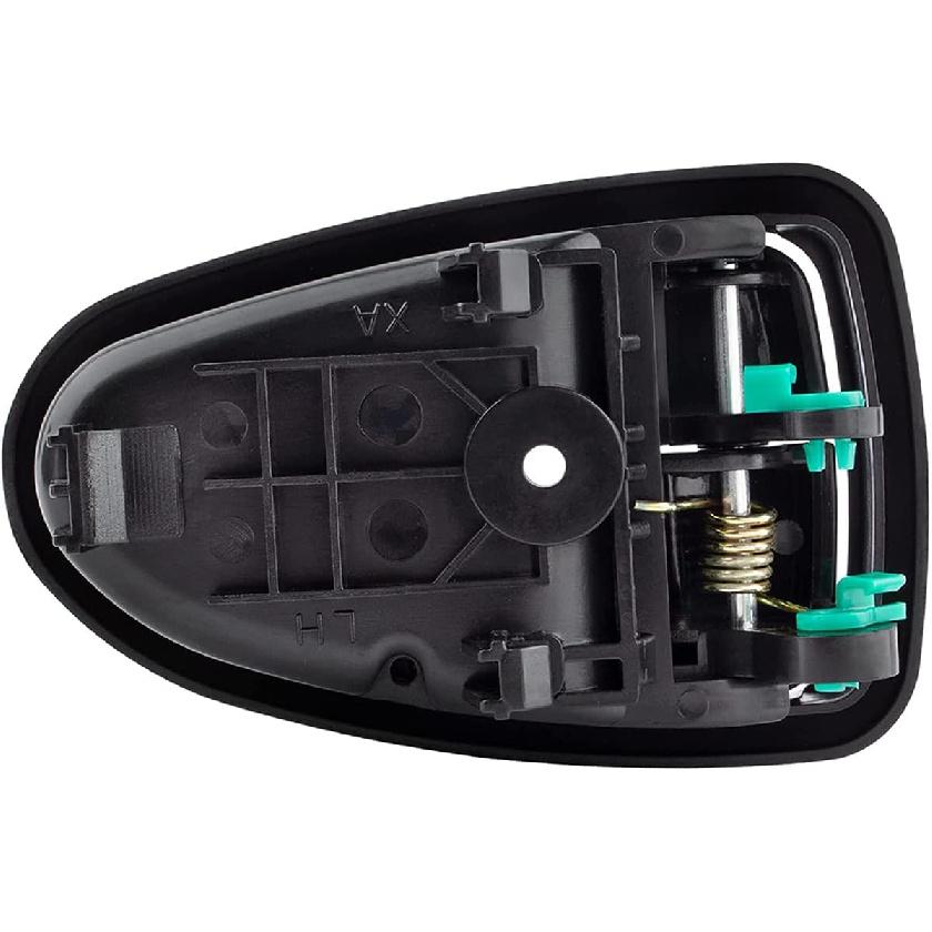 2 Smooth Black Interior Inside Door Handles for Hyundai Accent 2000 2001 2002 2003 2004 2005 2006 Front or Rear Left and Right Side w/Door Lock