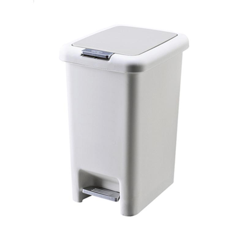 Pedal-Operated Pop-up Lid Trash Can for Bathroom, Kitchen, and Bedroom