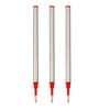 3/20 PCS 11.4cm Threaded Rotary Metal Pen Refills Blue/black/red Ballpoint Pen Rod Signing Pen Refill Office School Stationery