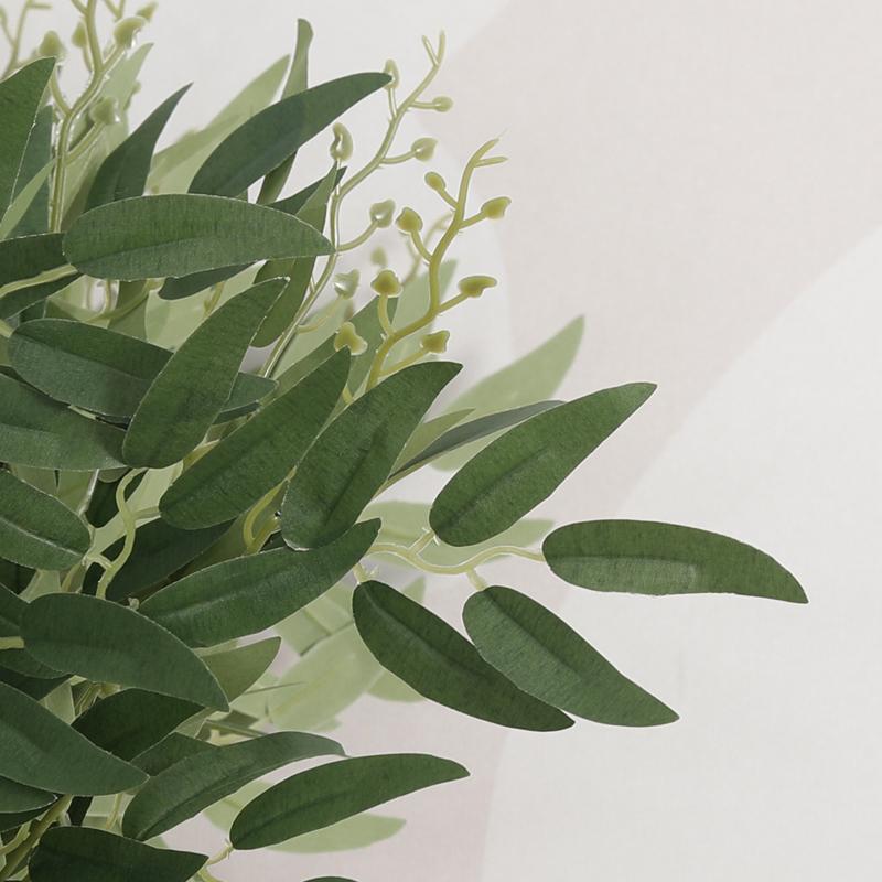 Kahaul Künstliche Seide Weidenstrauß Falsche Blätter Zuhause DIY Hochzeitsdekoration Dschungelparty Weidenranke Künstliches Laub Pflanzen Kranz