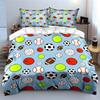 Sports Ball Pattern Set Multiple Sizes Kid'S And Adults' Bedroom Exquisite 3Pc Bedding Set, Gift