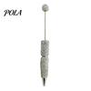 Exquisite Diamond Stationery Pen Beadable Pens, Bling Rhinestone Beaded DIY Bead Pen, Crystal Shaft Gel Black Ink Ballpoint Pens for Decorations