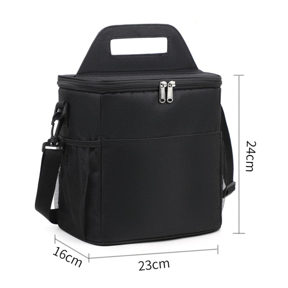 

Leakproof Insulated Thermal Cooler Bag Oxford Cloth Tilted Cross Outdoor Cooler Box Insulation Thick Aluminum Foil 24-23-16cm