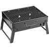 Barbecue à charbon pliable – Mini barbecue portable de table – Excellent barbecue pliable pour jardin, fête, festival, randonn[376]