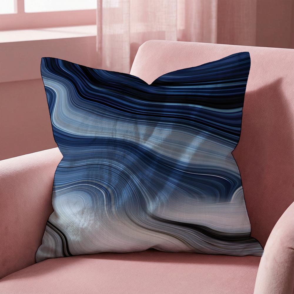 Abstract Texture Cushion Cover MultiScene Pillow Cover for Home Car Reversible Soft Durable for Daily Use
