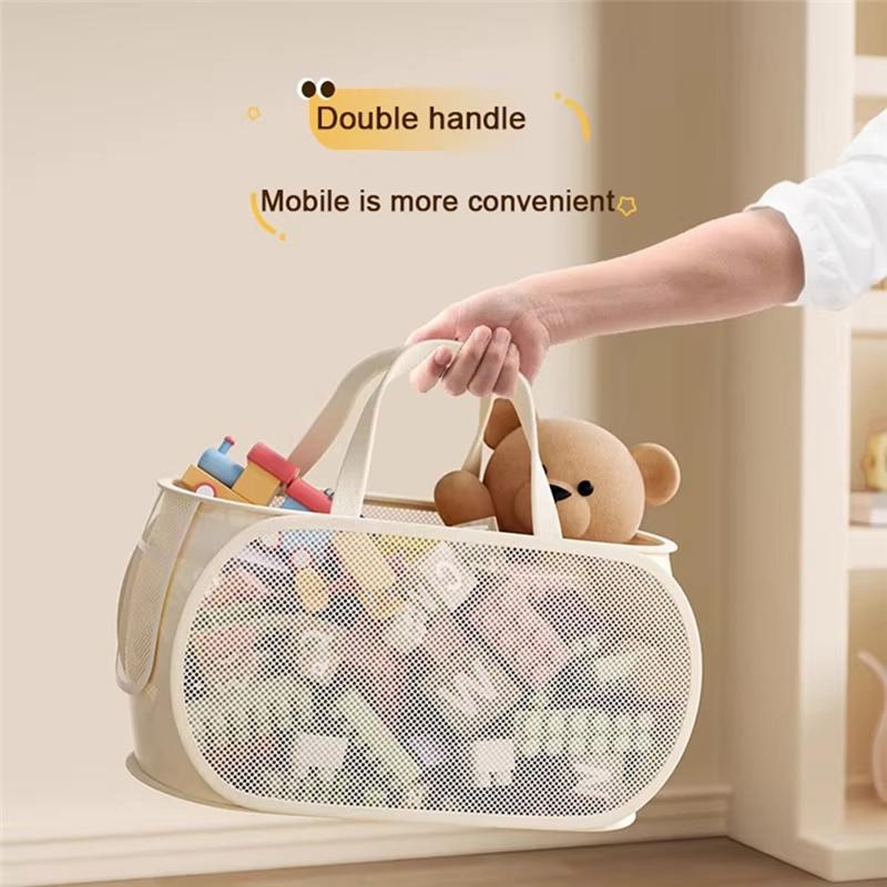 Children's Storage Basket Folding Large Capacity Organizer Multifunctional Laundry Basket Household Vertical