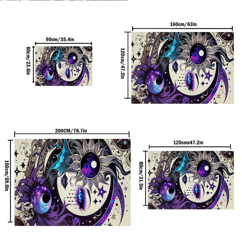 "Galactic Moon Goddess Tattoo Design Art Print"Office Mat Home Decor Office Desk Chair Carpet for office ph6