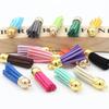 New 10pcs 38mm Vintage Leather Tassels DIY Keychain Cellphone Straps Pendant Tassels for Jewelry Earrings Findings Accessories