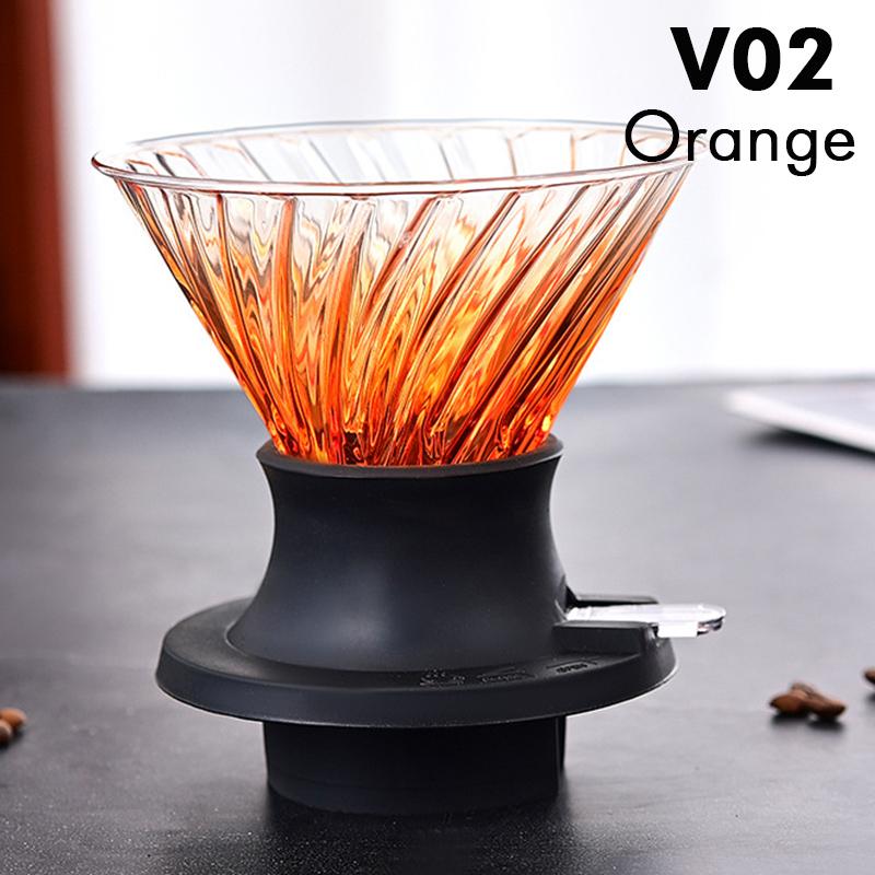 Immersion Coffee Dripper Glass Coffee Dripper Switch Hand Brewing Coffee Maker Filters for Home/Commercial Coffee Accessories