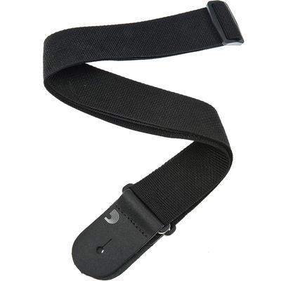 D'Addario Guitar Strap Poly-Pro Guitar Strap with Leather Ends PWS100 Black [Authentic Japanese P...