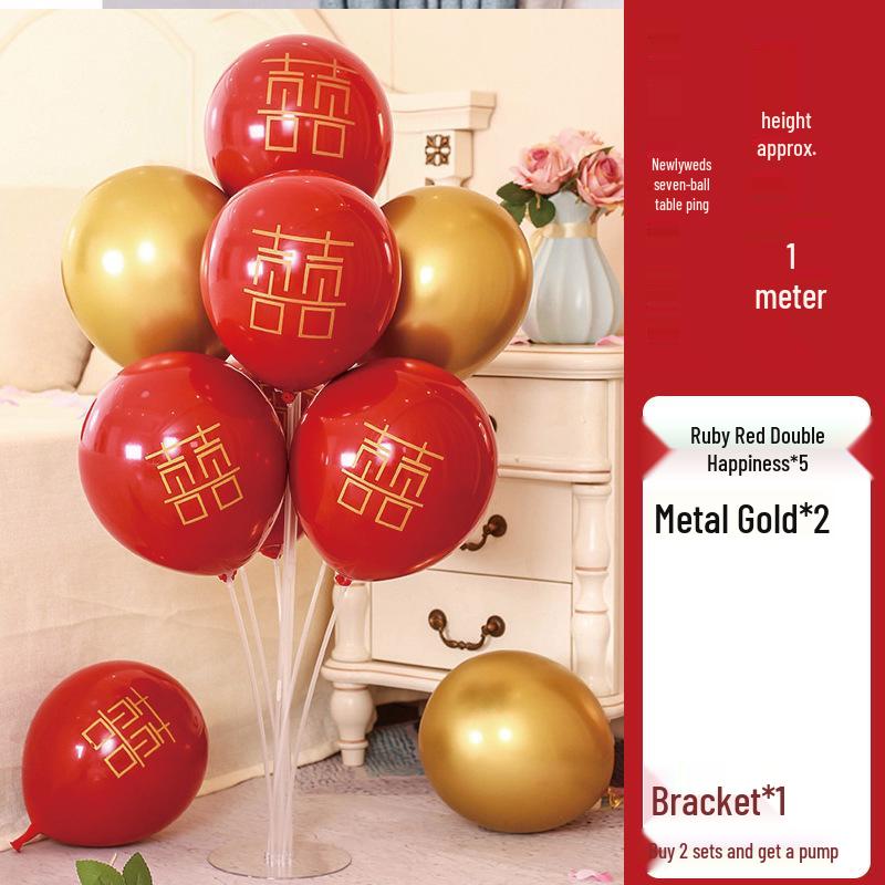 Balloon Table Centerpiece for Birthdays, Weddings, and Bedside Decoration