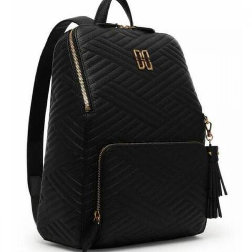 Daks Black Cutting Dd Logo Quilting Leather Backpack Dcba1f369bk