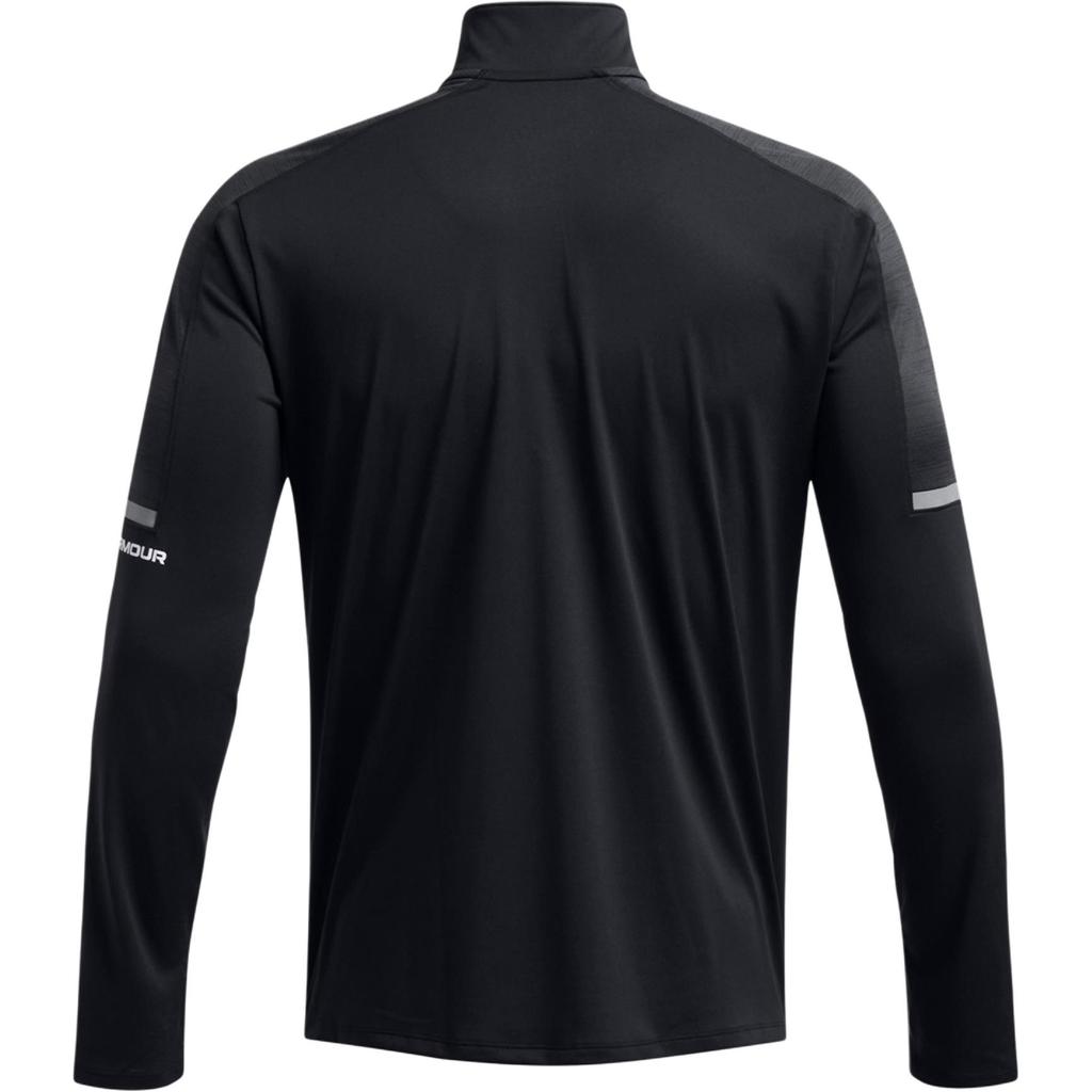 Under Armour Tech Brand Logo 1/4 Zip Training Long Sleeve Hoodie Men Hoodies Black 1385977-002