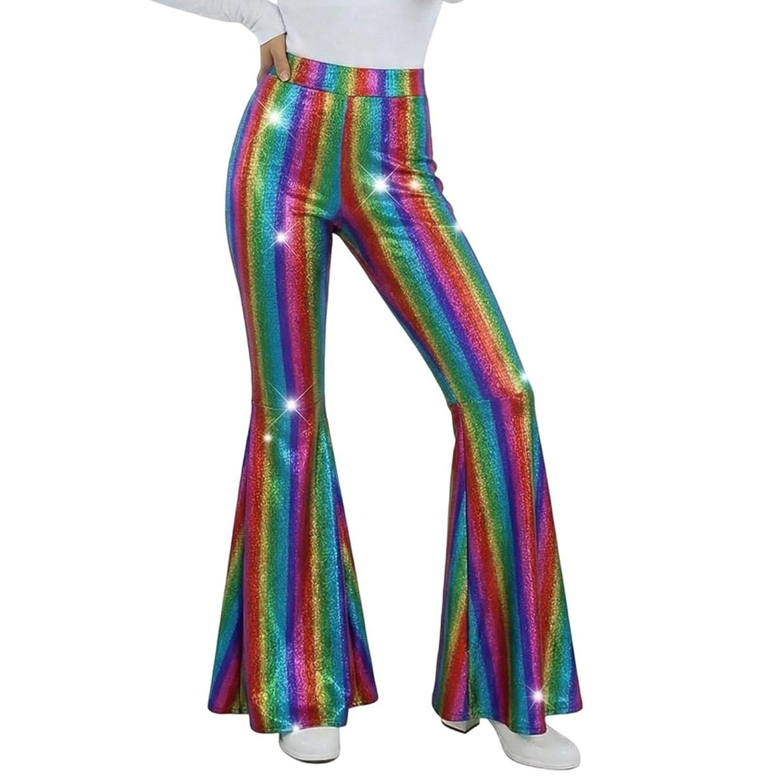 

Женские эластичные брюки с высокой посадкой, повседневного кроя, с широкими штанинами, длинные, с карманами L