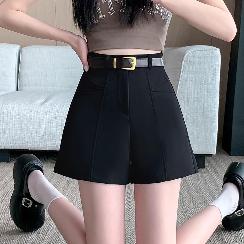 Women's High-Waisted A-Line Wide-Leg Shorts - Summer 2025 Casual and Versatile Slimming Fit