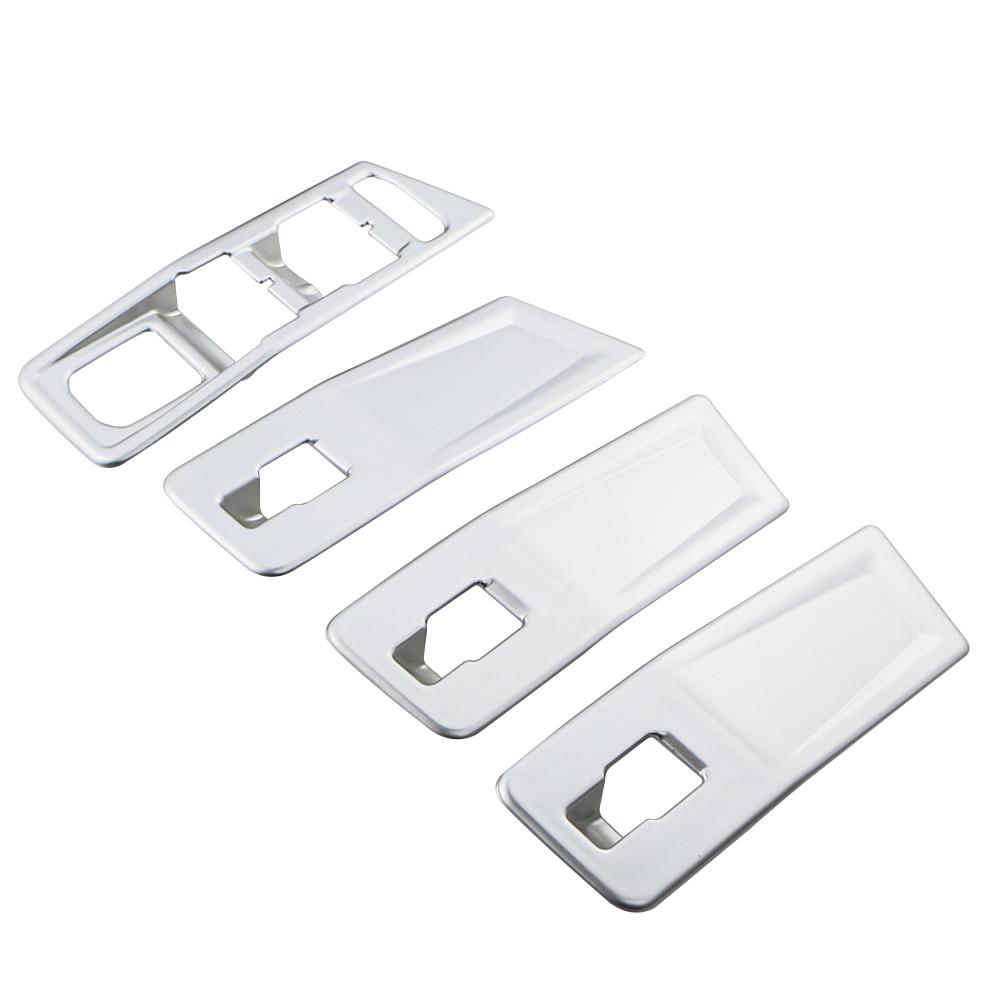 

For Volkswagen VW T-roc Troc 2017 - 2020 2025 2025 2025 Window Lift Button Panel Trim ABS Decoration Sticker Cover Accessories серебряный