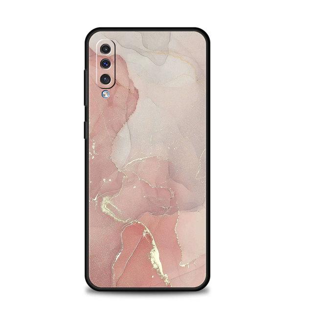 Pink Gold Marble Art Fashion For Samsung A50 A70 A10 A40 M31 A20e A20s M30s A30 M53 M23 M51 M33 M12 M31s Case Celular Capa