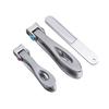 Nail Clipper Big Mouth Nail Cutter File Dead Skin Removal Stainless Steel Manicure SetSilver