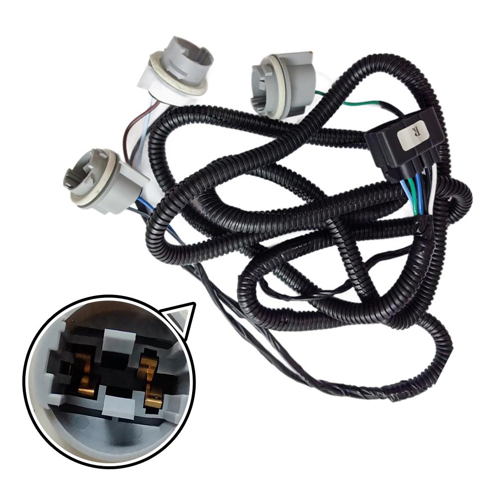 Rear Right Wiring Harness Plastic Direct Replacement OE Style Socket Single Piece As Shown Tail Light Replacement