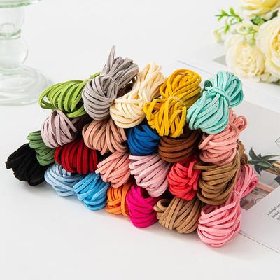 Korean Double-Sided 3mm Deerskin Suede Rope for Gift Box Decoration and Handmade DIY Projects.