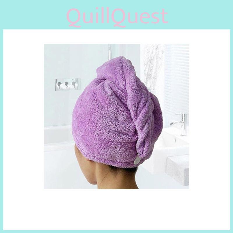 Luxurious Turban Twist Dry Shower Microfiber Hair Wrap Towel For Spa Comfort