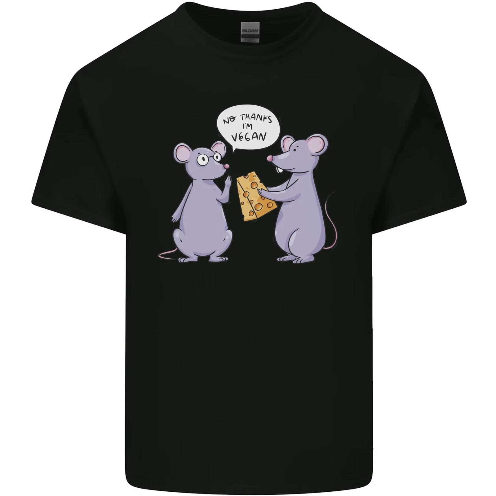 

Vegan Mouse Funny Cheese Kids T-Shirt Childrens S
