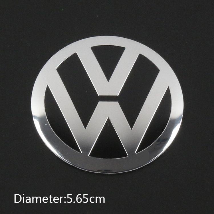4pcs 56mm Car Wheel Center Hub Cap Stickers For Peugeot For VW GTI Polo Passat B6 B7 B8 Golf Jetta ID.3 Beetle CC MK7 MK8 Tiguan
