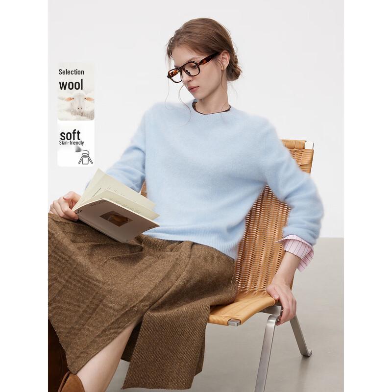 ELLE Women s Cashmere Blend Knit Sweater M