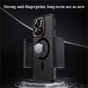 Luxury Matte Bumper Magnetic Clear Case For 16 17 15 14 13 12 Pro Max For Magsafe Wireless Charger Lens Protection Cover