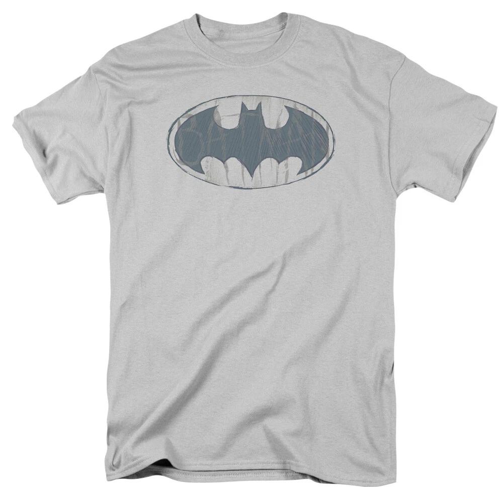Batman  Water Sketch Logo  T-Shirt 3XL