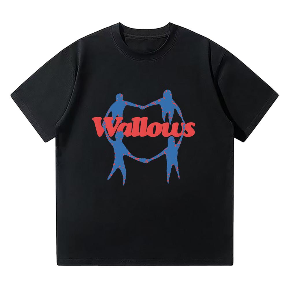 Wallows Heart Chain Tee Alternative Rock Band O-Neck Short Sleeve Graphic Print Unisex Cotton High Quality Comfortable T Shirt