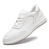 Stylish Men's Spring & Autumn White Sneakers: Versatile, Fashionable, and Comfortable with Thick Sole