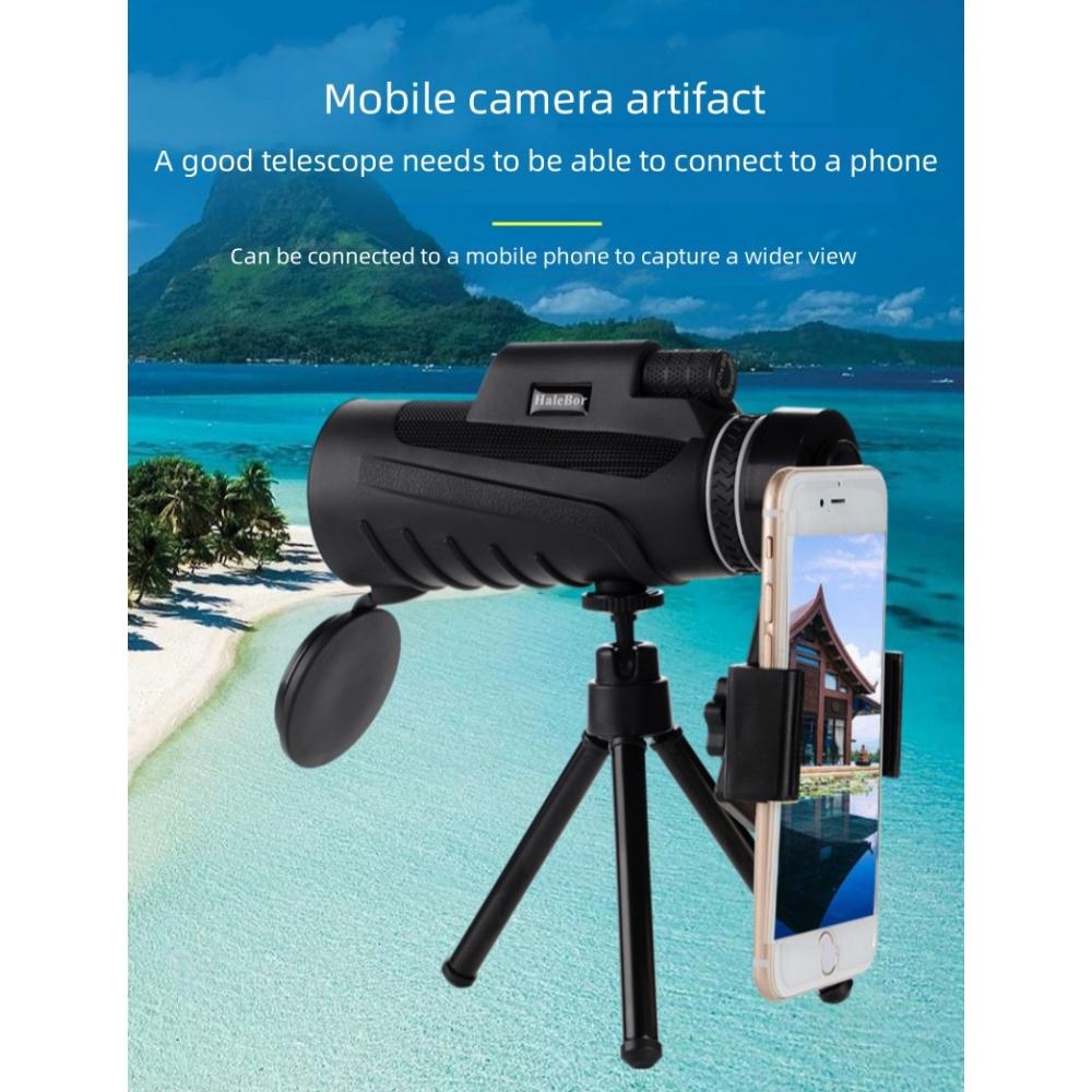 100x80 Professional Full Set HD Pocket Telescope Portable Optical Telescope Low-light Night Vision Outdoor Photography