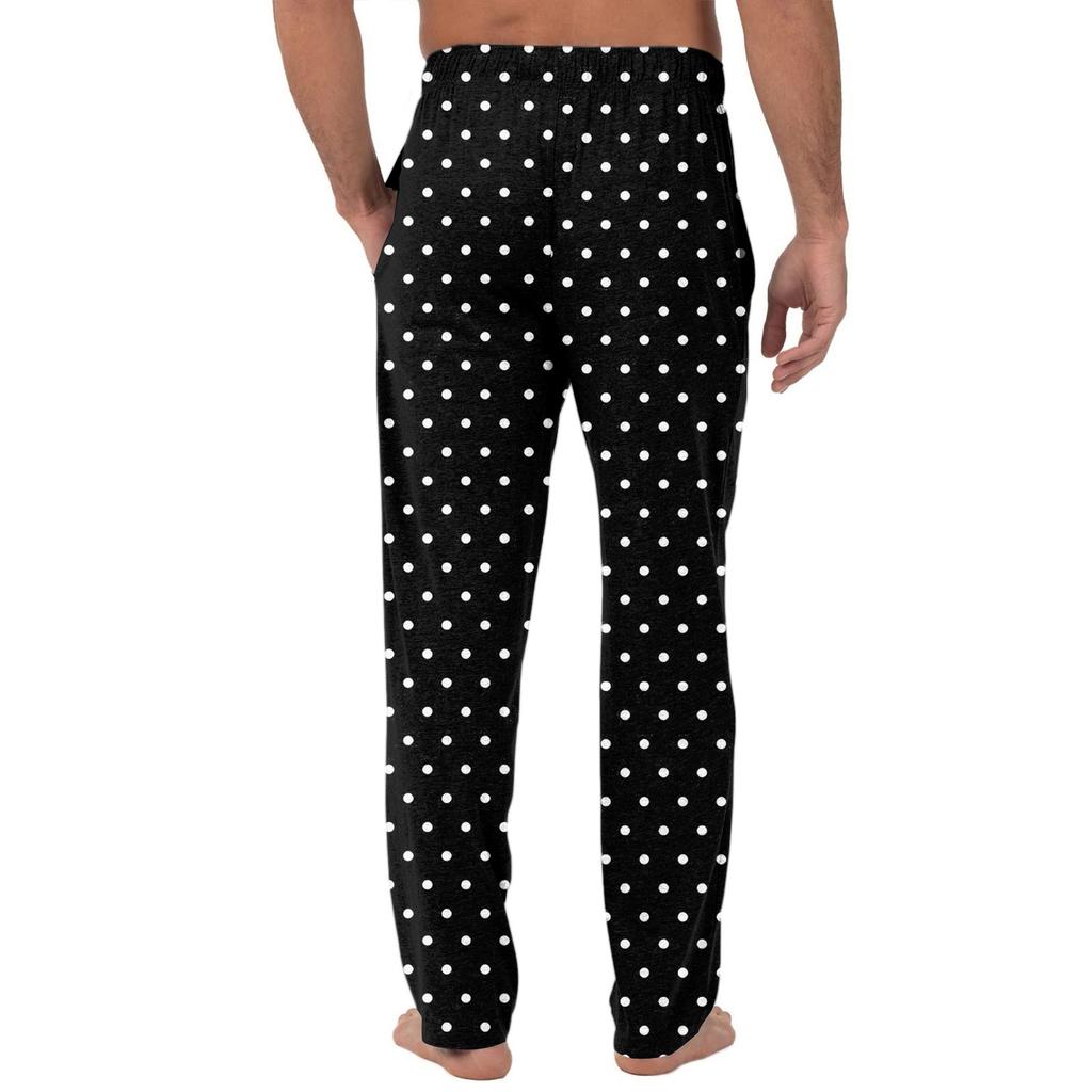 Men's Casual Pants with Pockets for Home Sleeping and Lounging