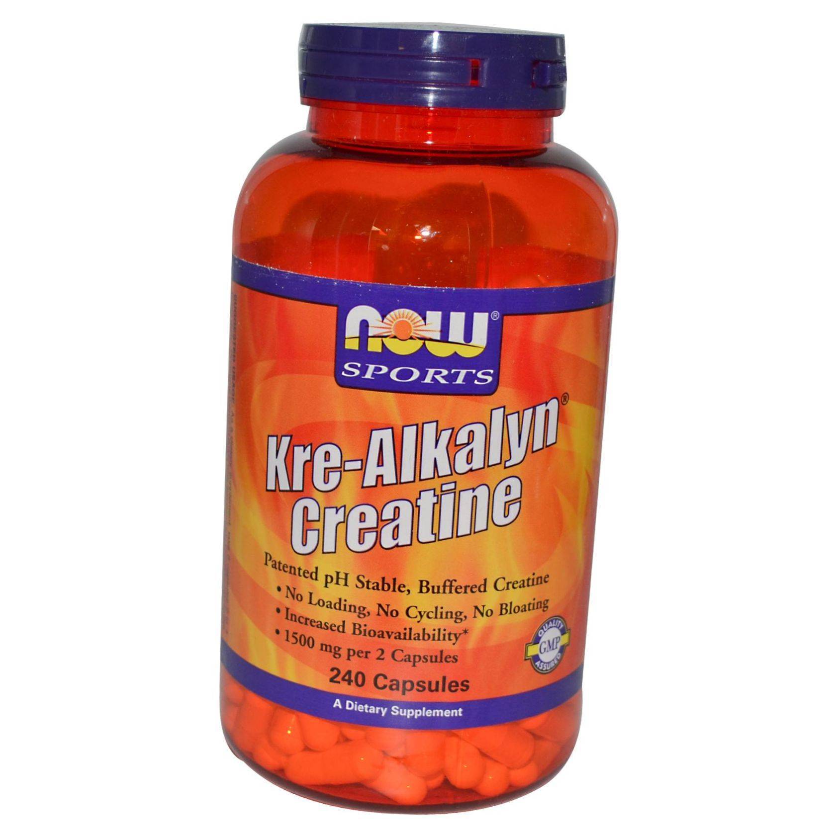 

Буферизований моногідрат креатину, Kre-Alkalyn Creatin, Now Foods 120капс (31128002) 120caps