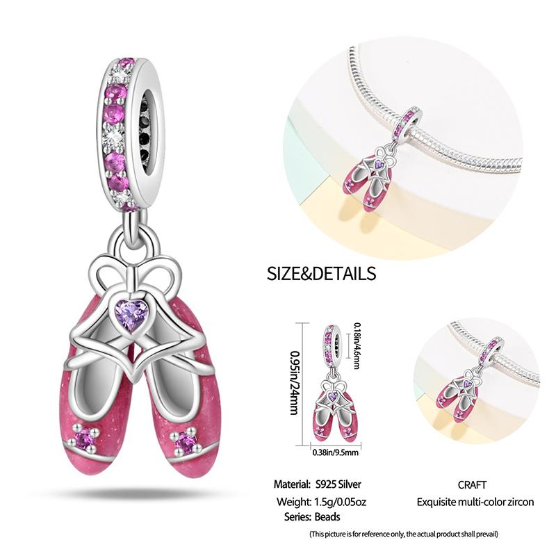 New Copper Bow Star Love Pink Series Charm Beads Suitable For 3Mm Original Bracelet Diy Fashion Jewelry Gift