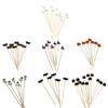 Wood Appetizer Skewers Sticks Food Pick for Halloween Holiday Party Food Fruit