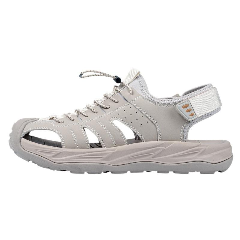 2025 live broadcast new summer men's bag head sandals breathable explosion casual large size beach shoes hollow mesh shoes