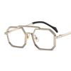 Punk Metal Polygon Sunglasses Men and Women Personality European and American Fashion Sunglasses