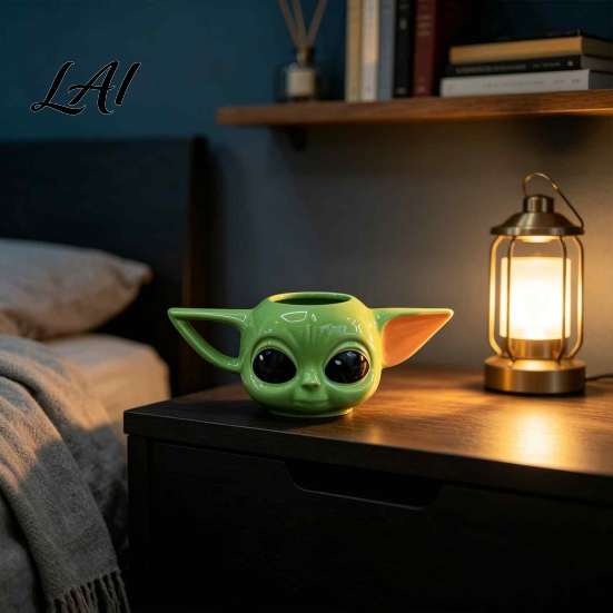 Funny Movie Character Gift 3D Cartoon Ceramic Water Cup Cute Relief Coffee Mug Unique Desktop Decoration Ornament Decorative for Hot And Cold Drinks