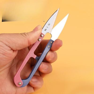 Nożyczki do szycia Małe nożyczki do obcinania luźnych nitek Mała sprężynka w kształcie litery U Dwukolorowe Duże nożyczki Nożyczki do szycia