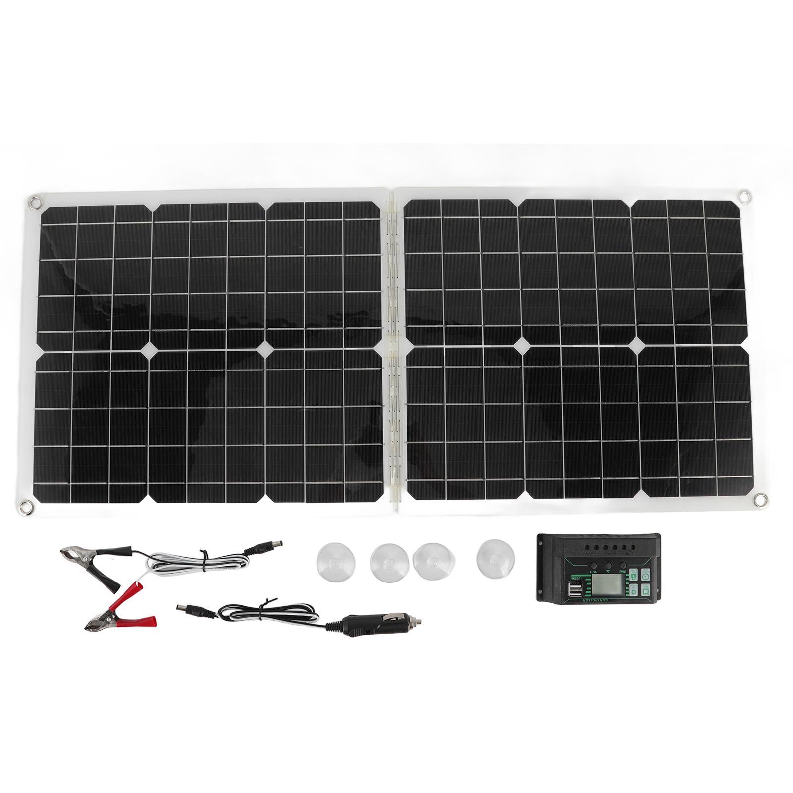 

50W 2A Solar Panels Polysilicon Folding Solar Panels Portable Camping Travel High Conversion