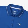 Diadora Tennis Collar Short Sleeve T-Shirt Women'S Blue