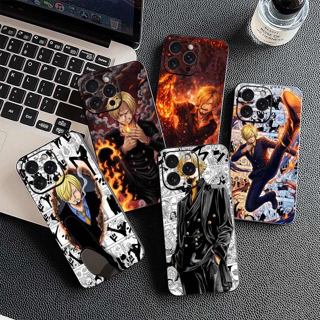 Hülle für Apple iPhone 17 Pro XS Max Air 6 7 8 Plus 5 + SE 2022 SE2 16E 8+ Hülle Handyhülle Hintergrundbild Sanji One Piece Luffy