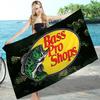 Fiskemärke Bass-Pro-Shops Badlakan Mikrofiber Mjuk Vattenabsorberande Andningsbar För Flickor Barn Dekorativ Tecknad Strandhandduk