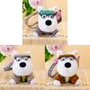 West Highland White Terrier Plush Dog Keychain With Cartoon Highlander Design For Gift And Bag Decoration